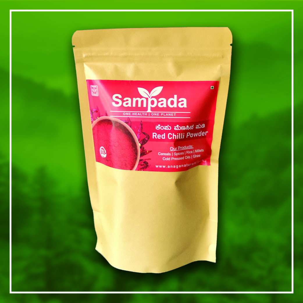 Organic Chilli Powder | Pure & Unadulterated Red Chilli | Anaga Naturals